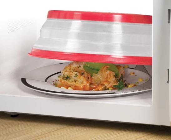 Collapsible Microwave Food Cover