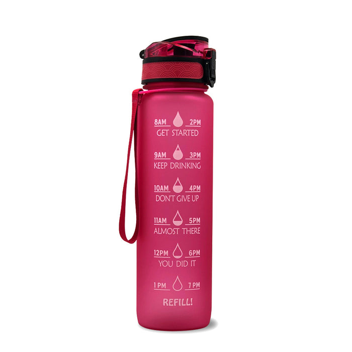 1L Tritan Water Bottle With Time Marker