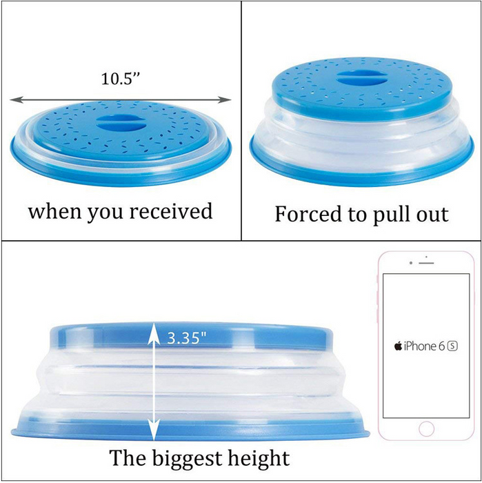 Collapsible Microwave Food Cover