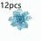 Glitter Artifical Christmas Flowers  Tree Decorations For Home