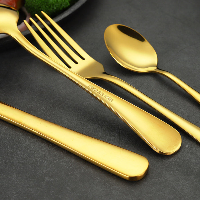 Stainless Steel Cutlery Set | Golden Cutlery Set | RJ2