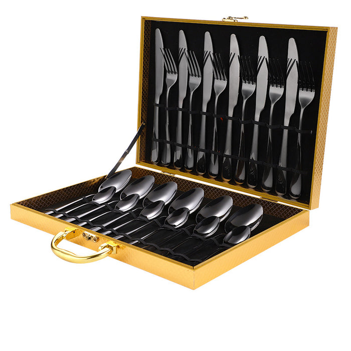 Stainless Steel Cutlery Set | Golden Cutlery Set | RJ2