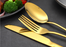 Stainless Steel Cutlery Set | Golden Cutlery Set | RJ2