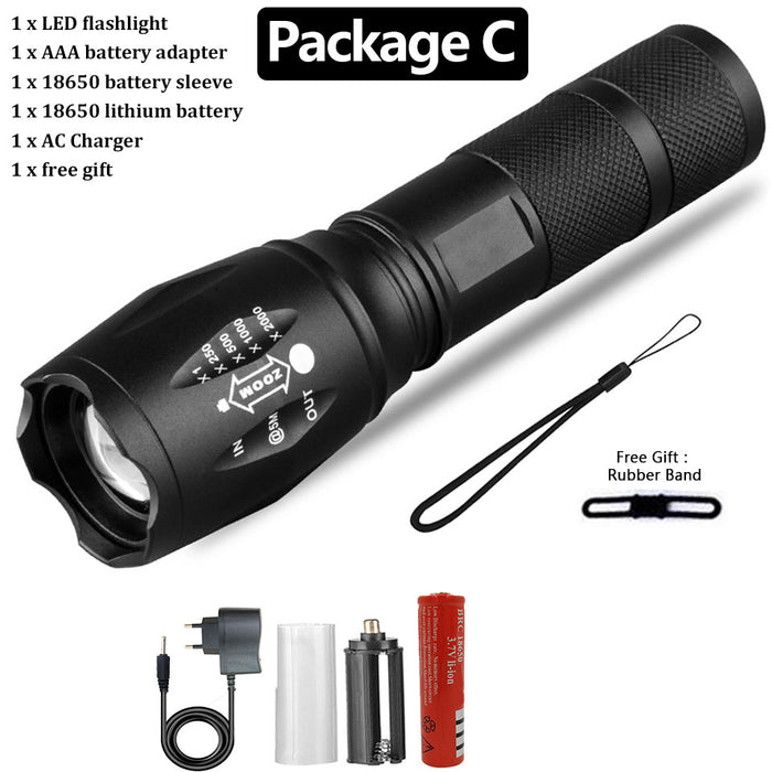 Mini Camping Flashlight | Mini Rechargeable Flashlight | RJ2