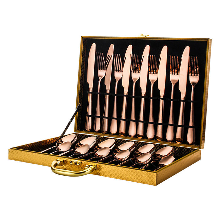 Stainless Steel Cutlery Set | Golden Cutlery Set | RJ2