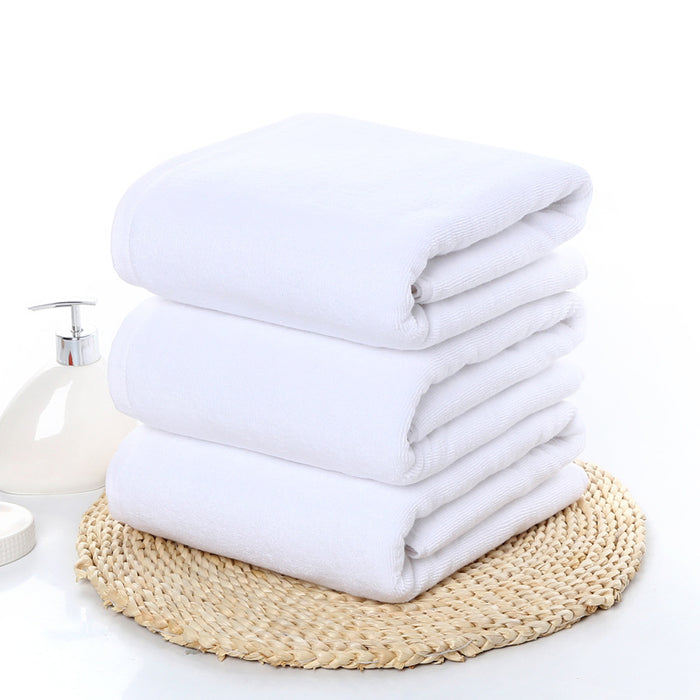 White Cotton Towel | Thickened Bath Towel | RJ2