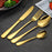 Stainless Steel Cutlery Set | Golden Cutlery Set | RJ2