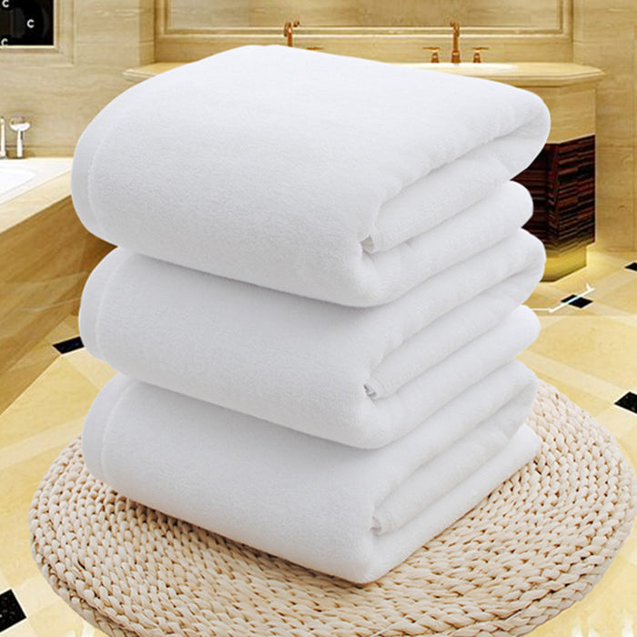 White Cotton Towel | Thickened Bath Towel | RJ2