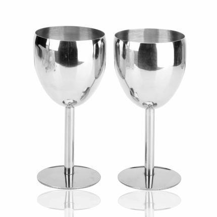 Stainless Steel Wine Glass | Tall Wine Glass | RJ2