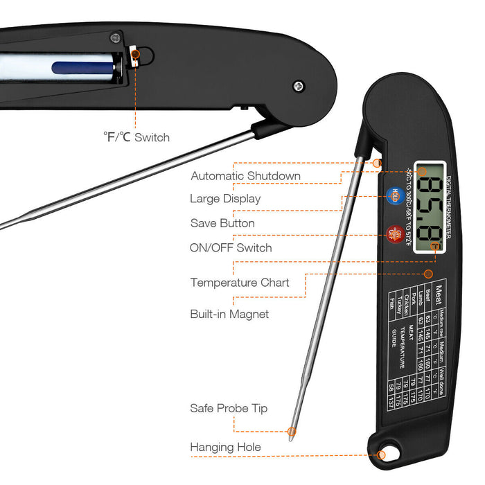 Digital Meat Thermometer | Kitchen Meat Thermometer | 