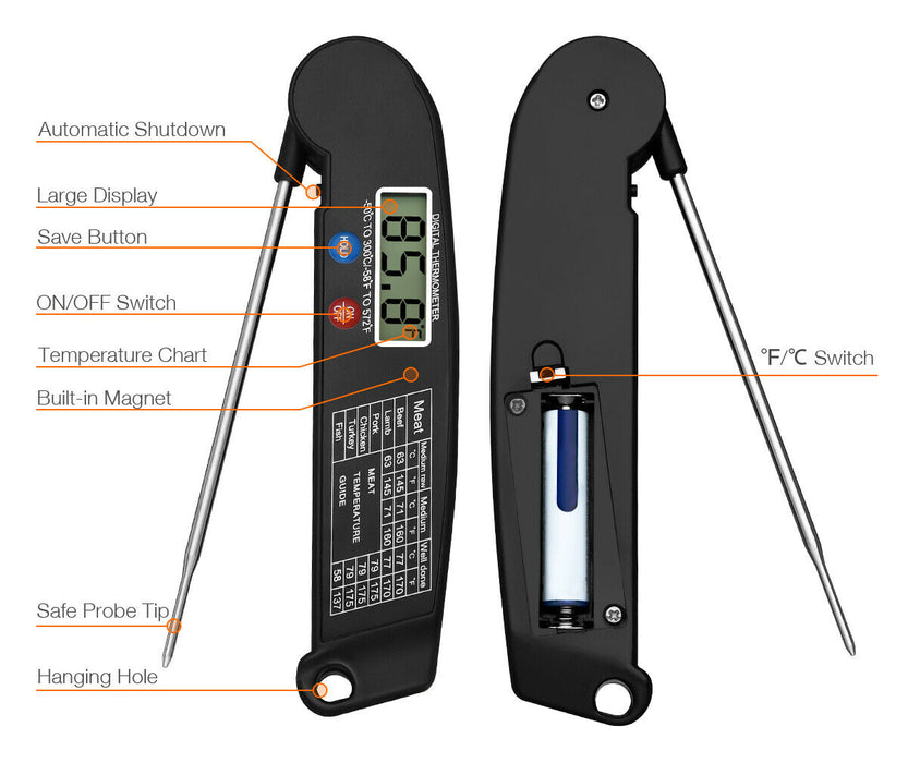 Digital Meat Thermometer | Kitchen Meat Thermometer | 